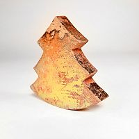 украшение новогоднее ель золотая golden tree, 15х14х2,5 см в Москве