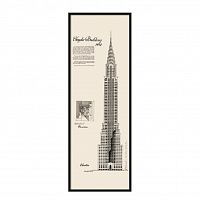 постер chrysler building черный в Москве