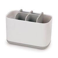 Органайзер для зубных щеток easystore большой белый-серый