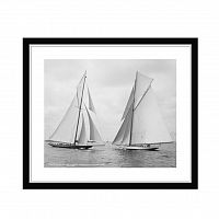 постер sailboats race during cruise серый в Москве