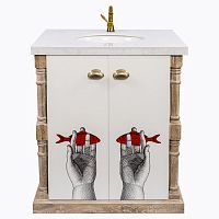 Тумба с раковиной Океан Снег Fornasetti