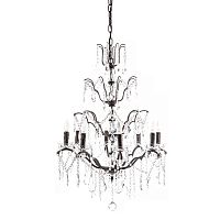 люстра maria theresa grande 8 lamps чёрная, прозрачная в Москве