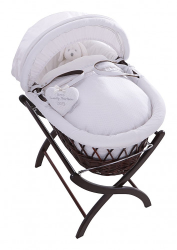 колыбель-переноска premium moses basket темная, белое белье в Москве