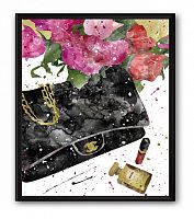 постер сумка чёрная chanel а4 в Москве