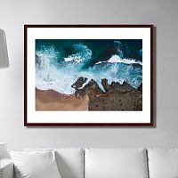 картина: beach ocean waves, coast rocks в Москве