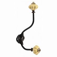 настенный декоративный крючок knobs желтый в Москве