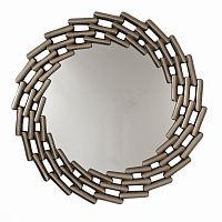 зеркало большое круглое в витой раме silver leaf в Москве