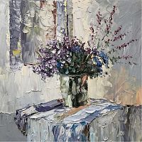 картина маслом сине-фиолетовый в Москве