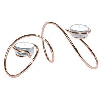 Подсвечник медный для чайных свечей T-loop, 19,5 см