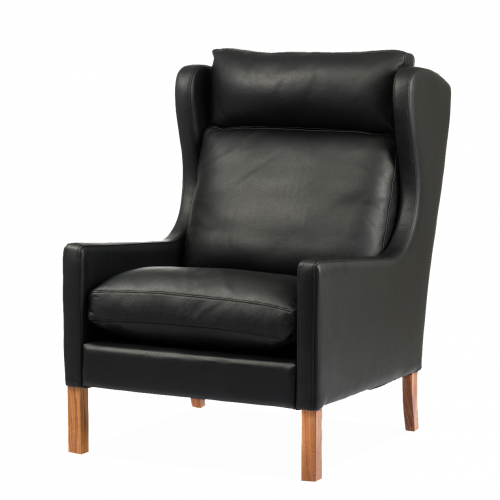 кресло wingback чёрный в Москве