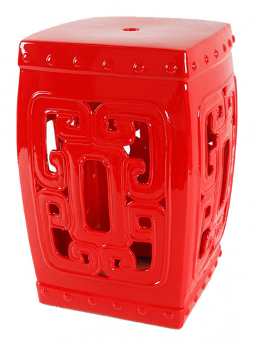 керамический столик-табурет oriental stool red в Москве