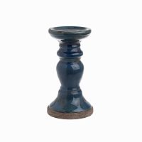 подсвечник синий фигурный blue, 22 см в Москве