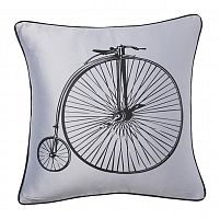 подушка с ретро-велосипедом retro bicycle grey в Москве