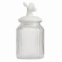 декоративная банка с крышкой deer средняя в Москве