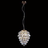 подвесной светильник crystal lux charme sp3+3 led gold/transparent в Москве