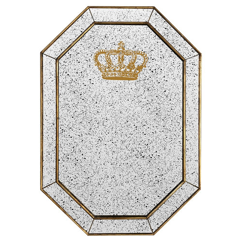 зеркало состаренное восьмиугольное с короной crown в Москве
