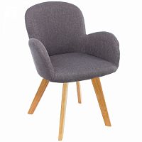 стул деревянный стул asia wooden legs / grey fabric в Москве