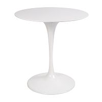 стол eero saarinen style tulip table top mdf d70 глянцевый белый в Москве