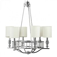 люстра easton light chandelier хром, бежевая в Москве