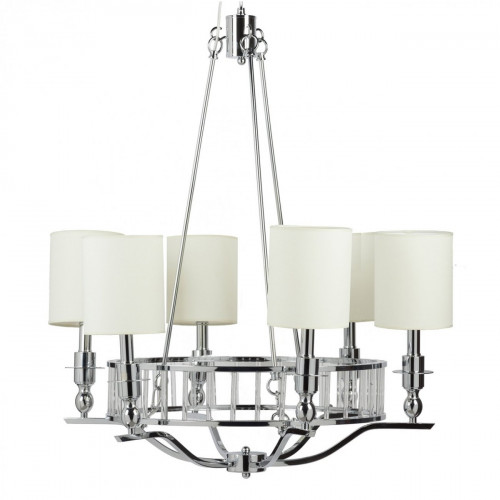 люстра easton light chandelier хром, бежевая в Москве