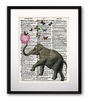 постер elephant and balloon а3 в Москве