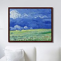 картина: wheatfields under thunderclouds, 1890г. в Москве