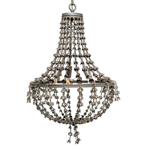 люстра «адела» темное серебро с золотистыми деталями в Москве
