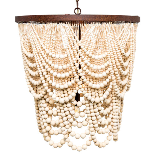 люстра «вандербилт» бусины из древесины нанизанные на нити в Москве