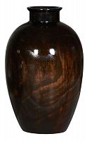 ваза деревянная объемная 22х37 см tayra темно-коричневая в Москве