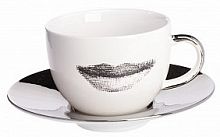 Чайная пара Пьерро Форназетти Faces Silver