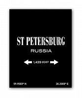 постер st.petersburg а3 (черный) в Москве