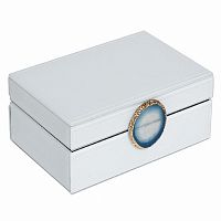 шкатулка для украшений белая 20x7,5x14 см в Москве