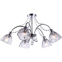 потолочная люстра arte lamp silenzio a9559pl-5cc хром в Москве