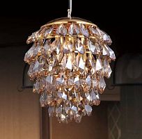 подвесной светильник crystal lux charme sp3+3 led gold/amber в Москве