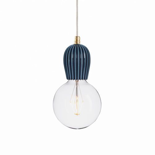 подвесной светильник keramik rib indigo brass в Москве