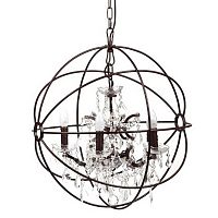 люстра foucault's orb crystal (45*45*40) коричневая в Москве
