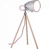 лампа настольная chromatic tripod на деревянном штативе в Москве