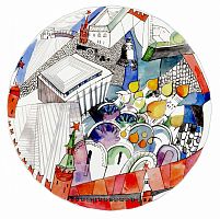 тарелка сувенирная кремль в Москве