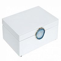 шкатулка для украшений белая 28x10x20 см в Москве