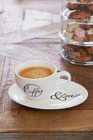 Чашка с блюдцем Кофе и печеньки средняя Riviera Maison r