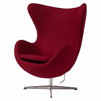 кресло egg chair бордовое в Москве