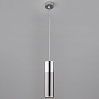 подвесной светильник eurosvet double topper 50135/1 led хром/черный жемчуг в Москве