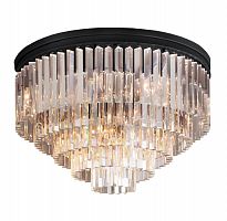 люстра odeon ceiling 80 черное основание, прозрачное стекло в Москве