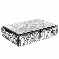 шкатулка для украшений кобра серая 23x15x5 см в Москве
