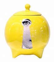 декоративная ваза с крышкой пьеро форназетти la chiave yellow в Москве