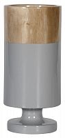 ваза настольная rustic chic tube wood grey в Москве