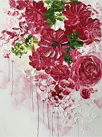 картина маслом дивные цветы 90*120 см. в Москве