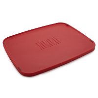 Доска разделочная duo multi-function двухсторонняя красная