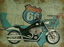 декоративное настенное панно motorcycle story в Москве