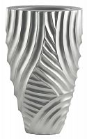 ваза с объемным рельефом 52 см frost pattern серебро в Москве